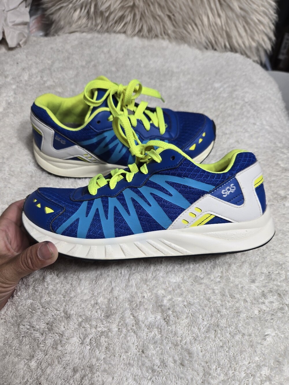 SAS Tempo Lace Up Sneaker Blue And White Sz 6.5